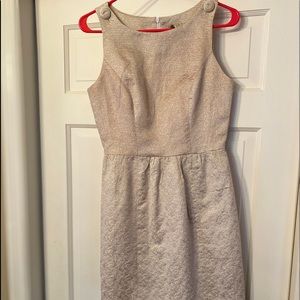 Gold shimmer sleeveless dress size small
